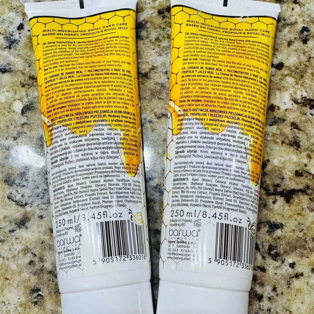 Honey & Oats Hand Cream - Yellow and White